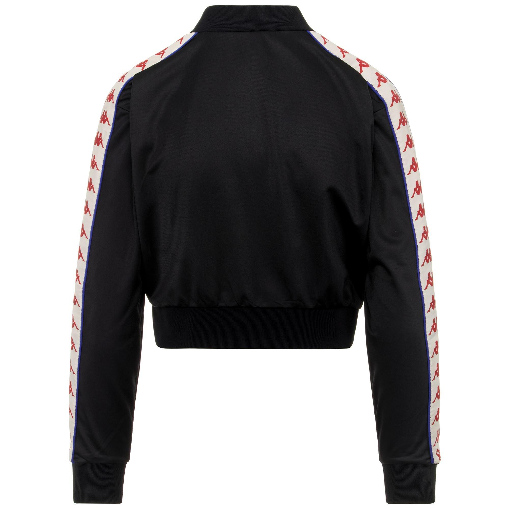 Felpa con zip da donna in poliestere nero da sport street 3/5
