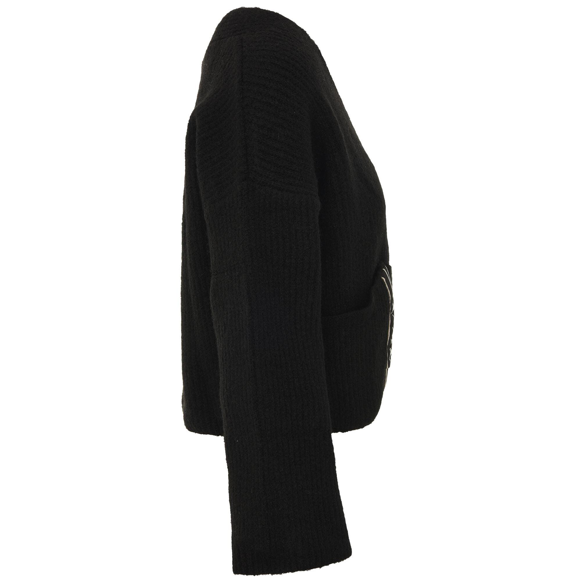 Maglione da donna in poliestere nero da sport street 2/5