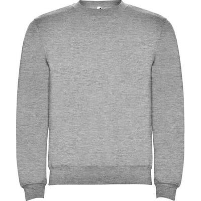 Felpa Girocollo Adulto Unisex Roly Clasica Nero Tinta Unita