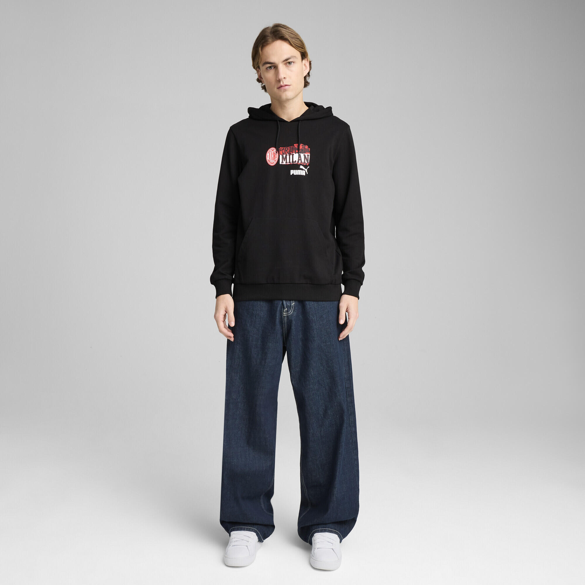Hoodie ftblNRGY AC Milan Homme PUMA Black For All Time Red 6/7