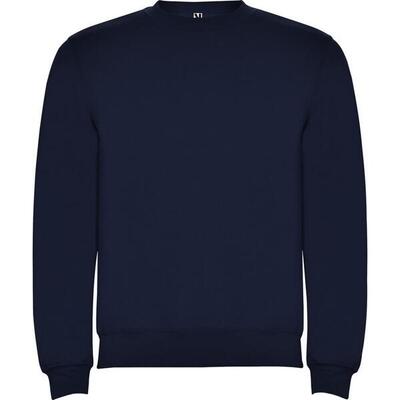 Felpa Girocollo Adulto Unisex Roly Clasica Nero Tinta Unita