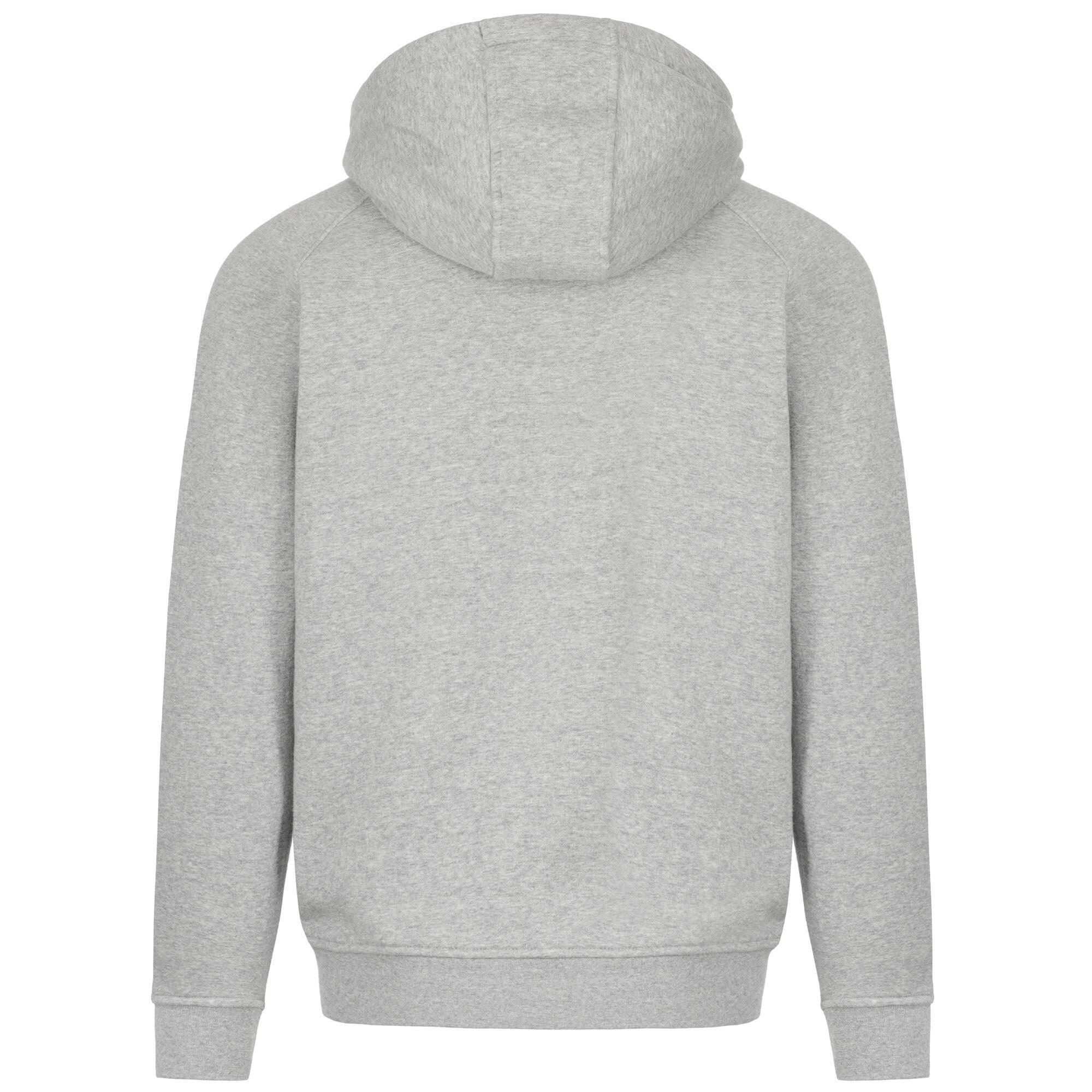 Felpa da uomo in cotone grigio da sportivo 3/5