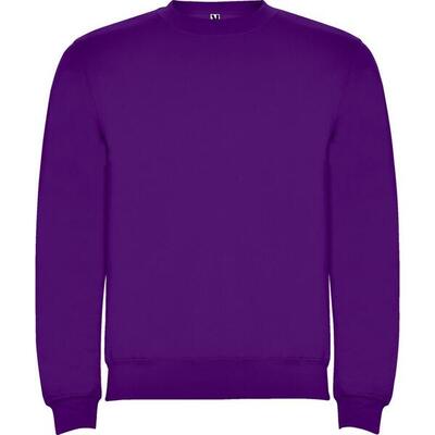 Felpa Girocollo Adulto Unisex Roly Clasica Nero Tinta Unita