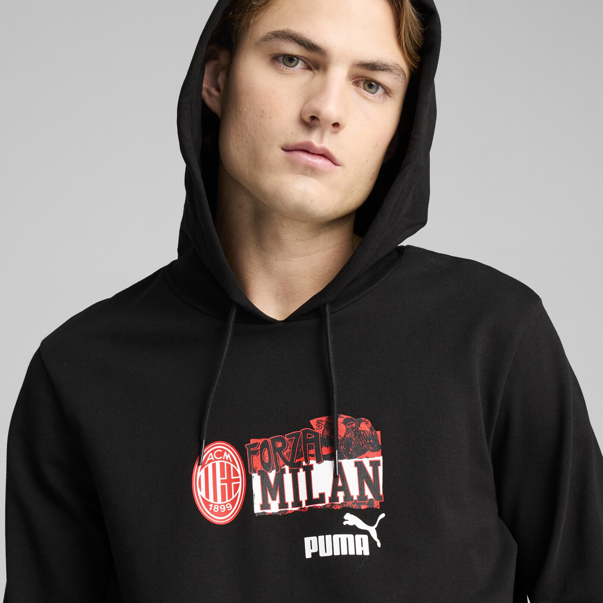 Hoodie ftblNRGY AC Milan Homme PUMA Black For All Time Red 3/7
