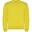 Camisola de gola redonda unissexo Clasica para adultos Amarelo