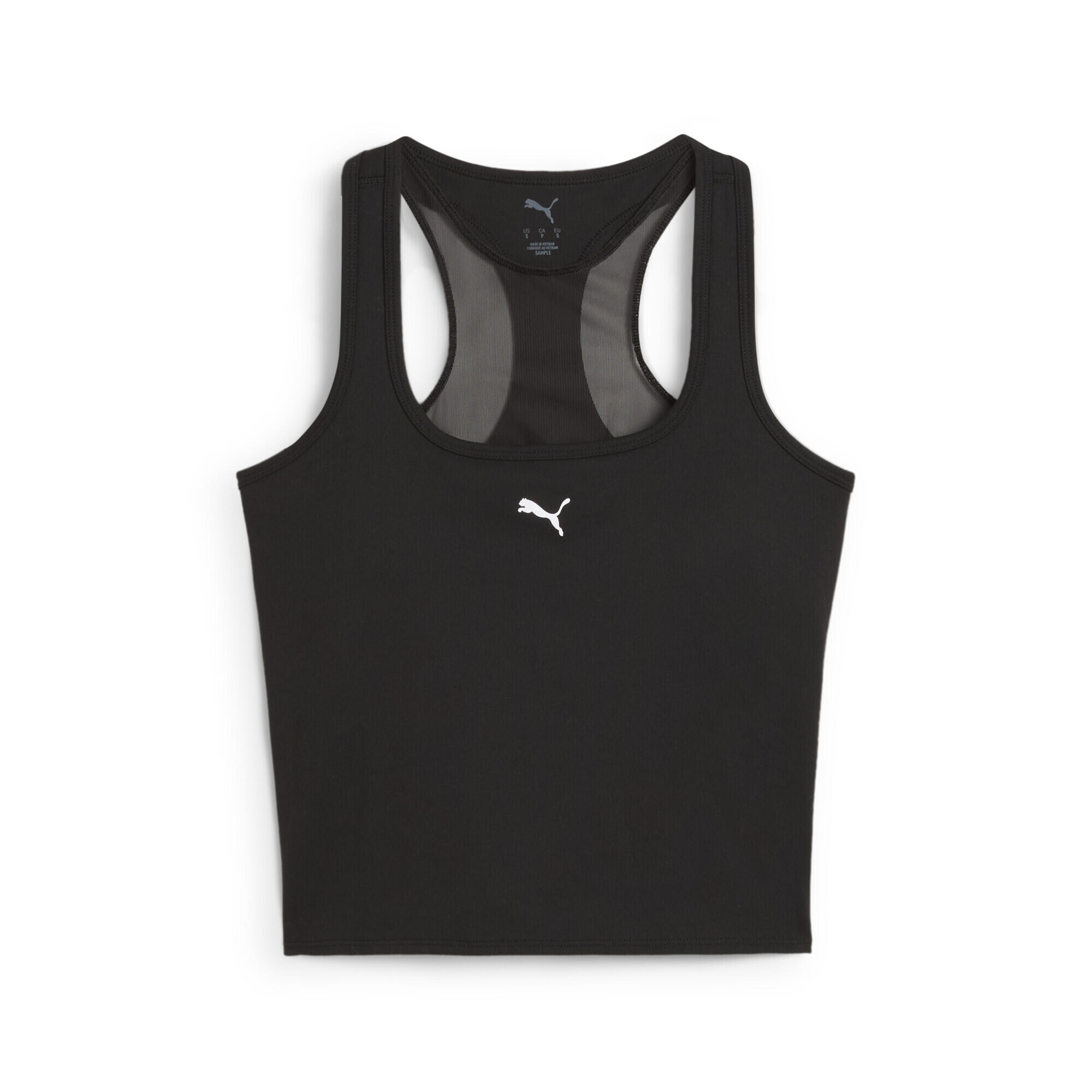 PUMA T-shirt corrida mulher Cloudspun Mesh 2 em 1 Tanktop PUMA Black