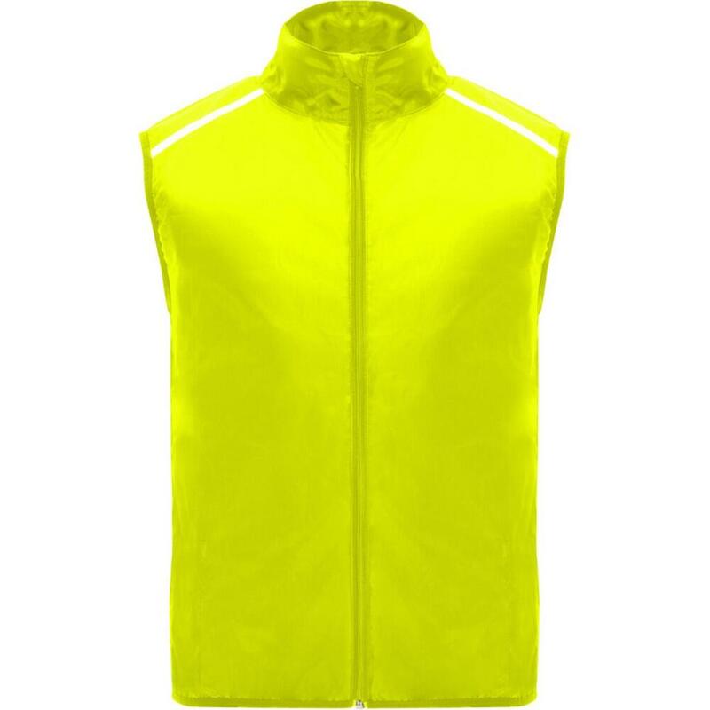 Jannu lichtgewicht hardloop bodywarmer voor volwassenen (Fluro Geel)