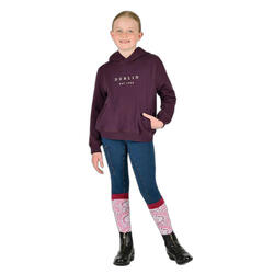 Sweatshirt équitation enfant Dublin Lilah Lurex