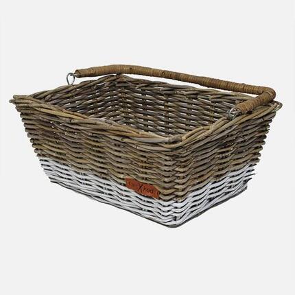 Panier à provisions gris avec fond blanc