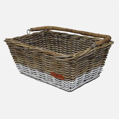 Panier à provisions gris avec fond blanc