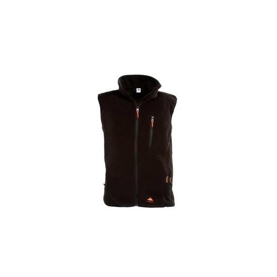 gilet in pile riscaldato nero