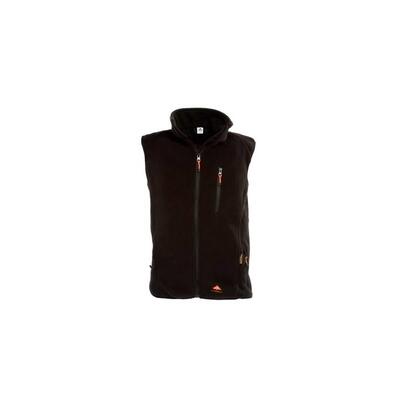 AJ4 Giacca riscaldata in pile per escursioni/bici/outdoor - XXXL - Nero