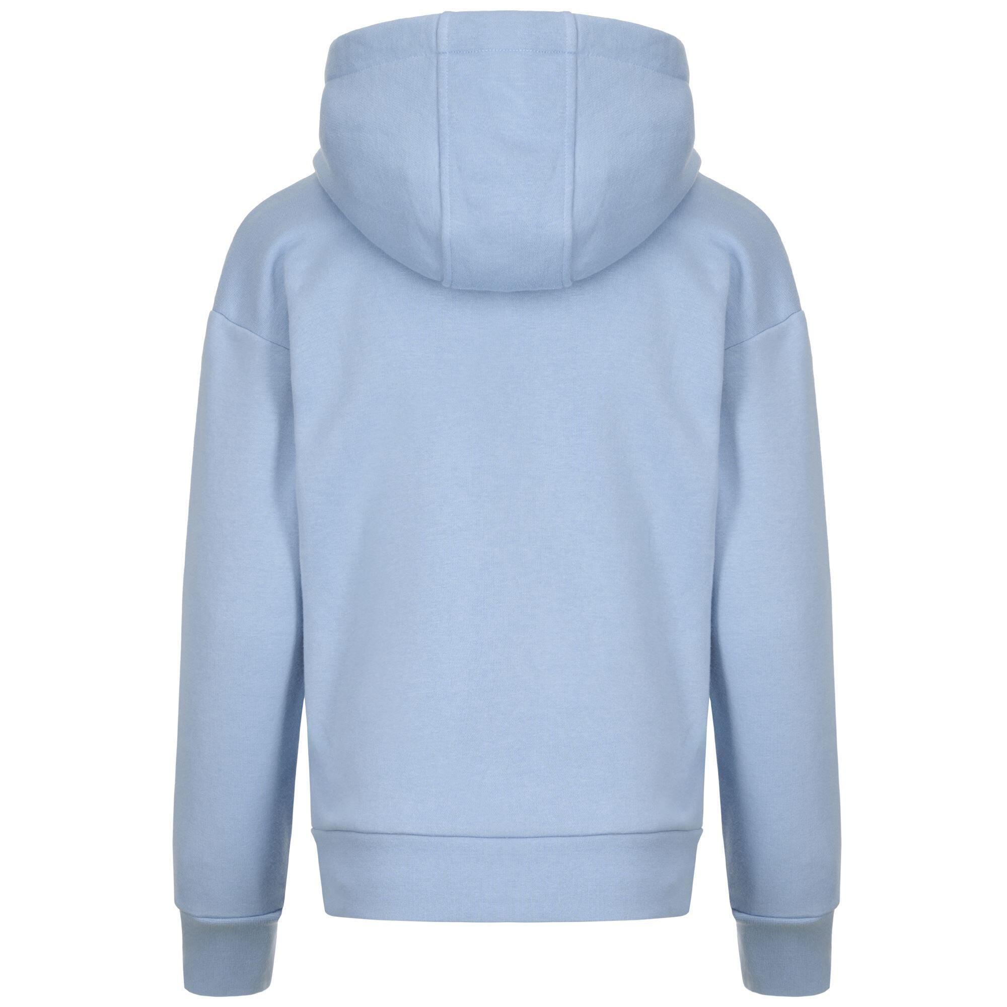 Felpa da donna in cotone blu da sportivo 3/5