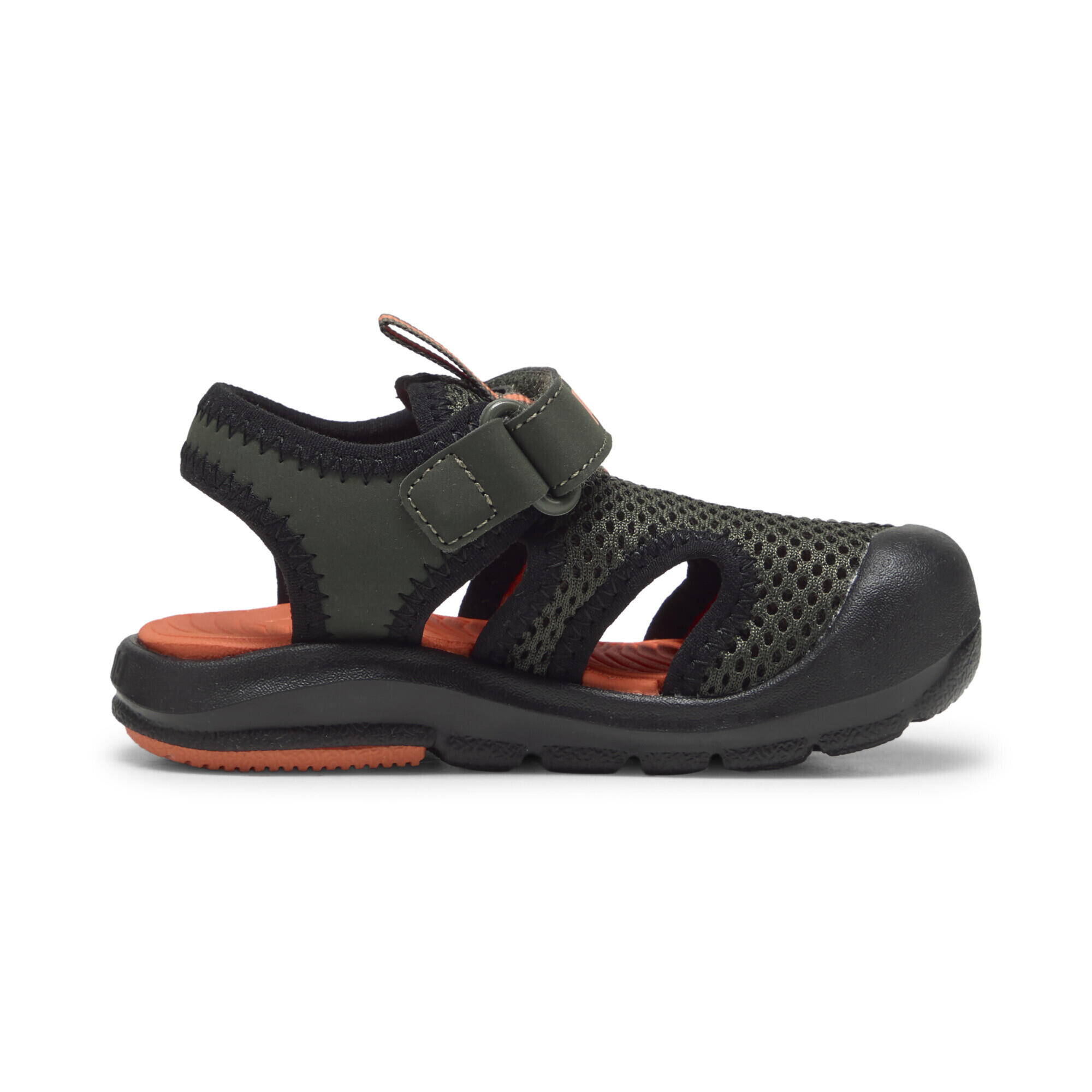 Fun Racer Mesh Sandalen Klein Kinder PUMA Dark Olive Rickie Orange Black Green 7/7