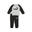 Șort copii regular fit, Minicats Essentials Raglan Crew Set, gri și negru PUMA