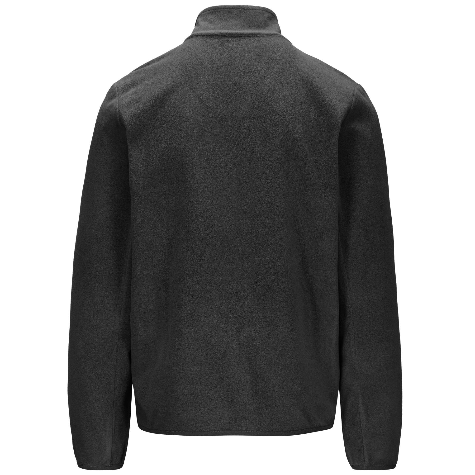 Felpa con zip da uomo in poliestere grigio da sportivo 3/5