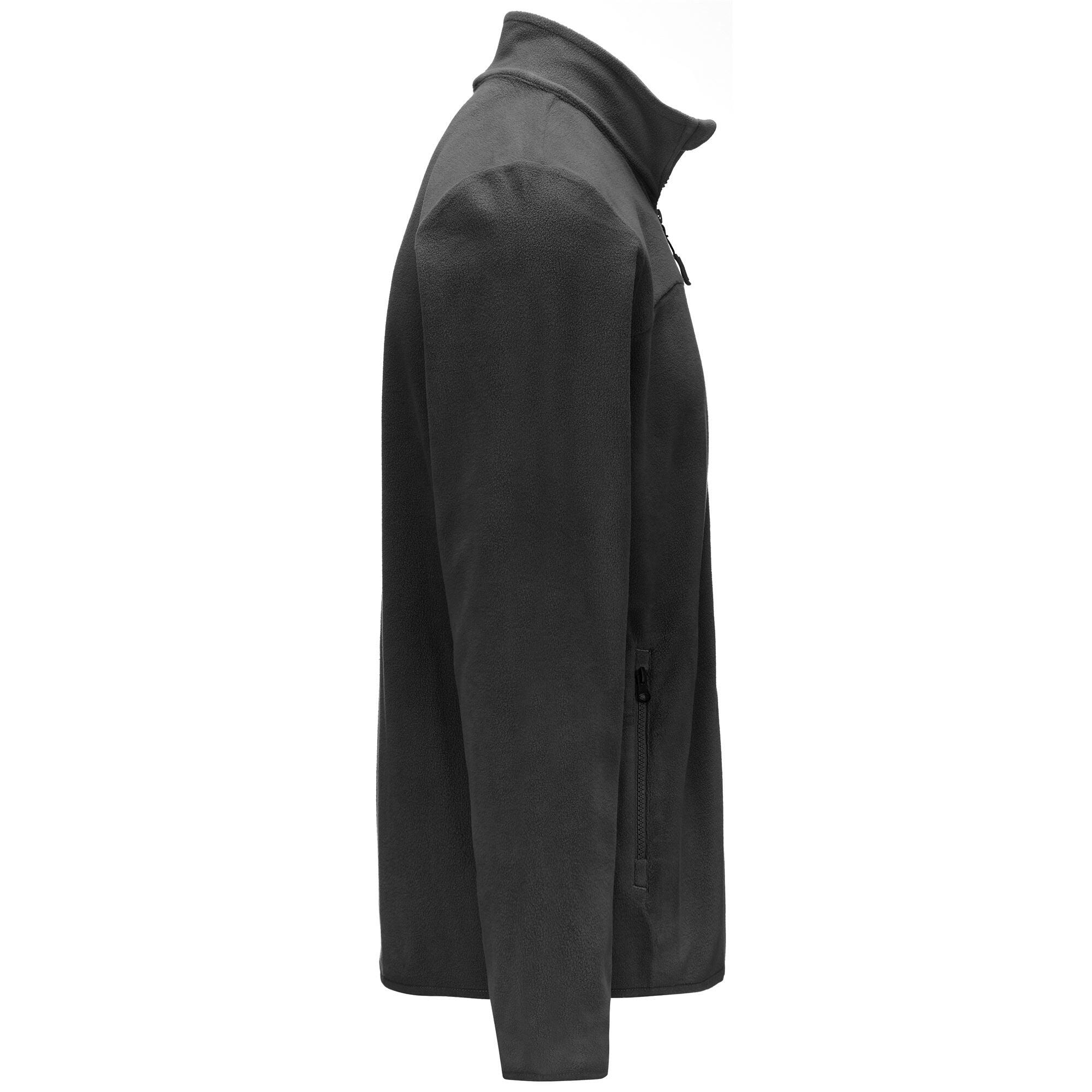 Felpa con zip da uomo in poliestere grigio da sportivo 2/5