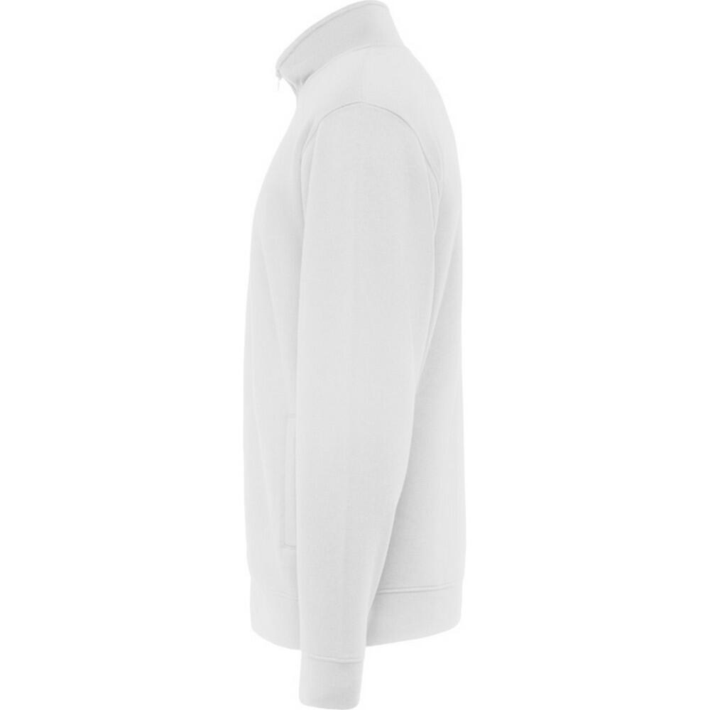 Unisex Volwassen Ulan Sweatshirt met volledige rits (Wit) 3/3