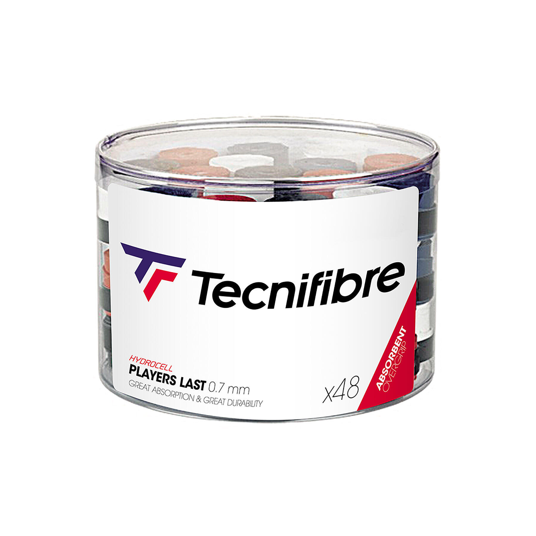 TECNIFIBRE Tennis Overgrip Tecnifibre Players Last 48 PVC