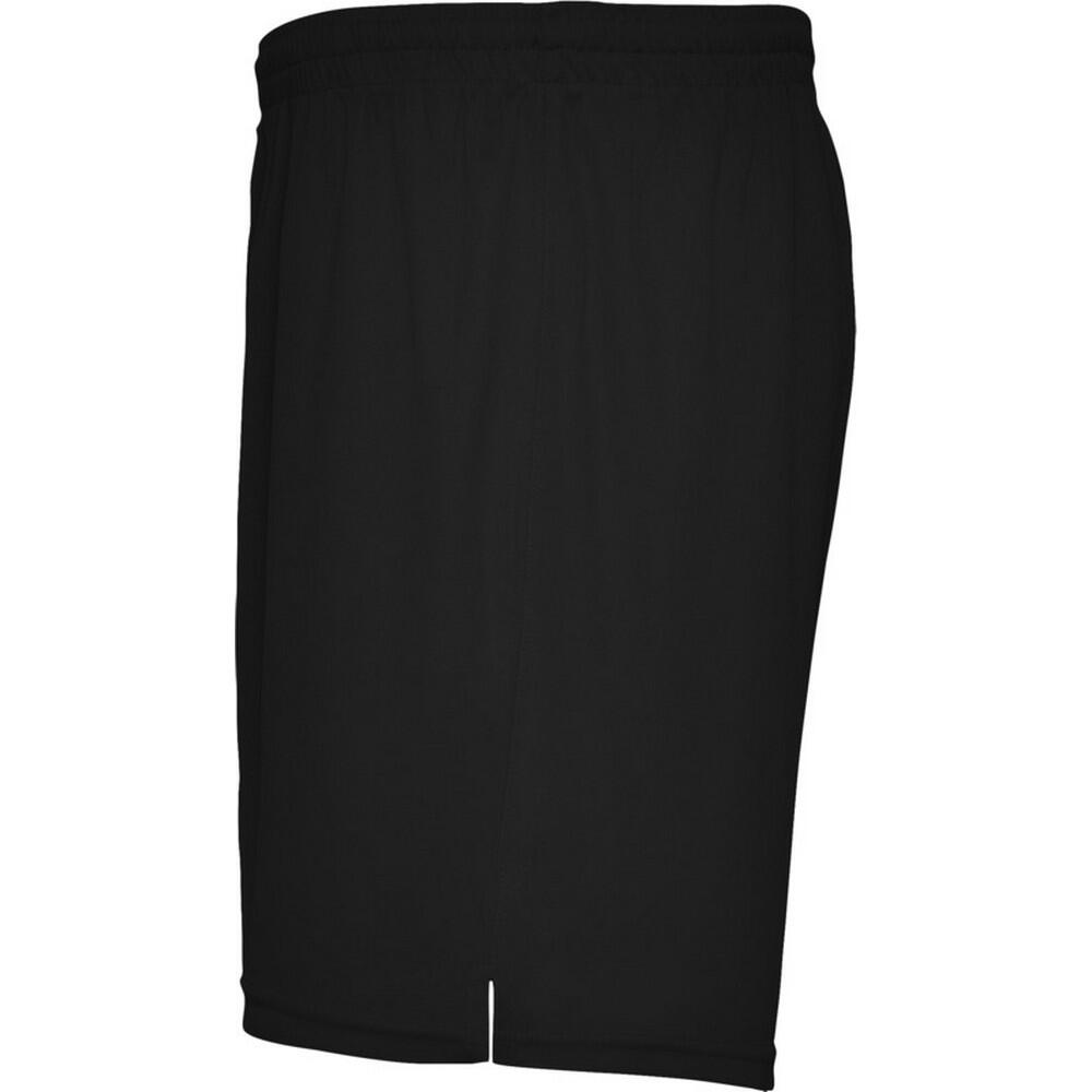 Unisex Adult Player Sports Shorts (Solid Black) 3/3