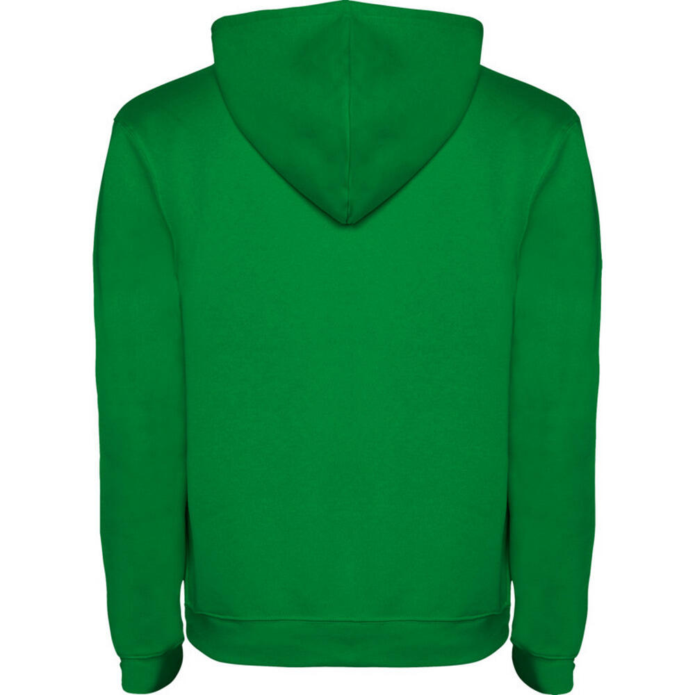 Felpa Con Cappuccio Con Coulisse Bambini Roly Urban Verde Kelly Bianco 2/4