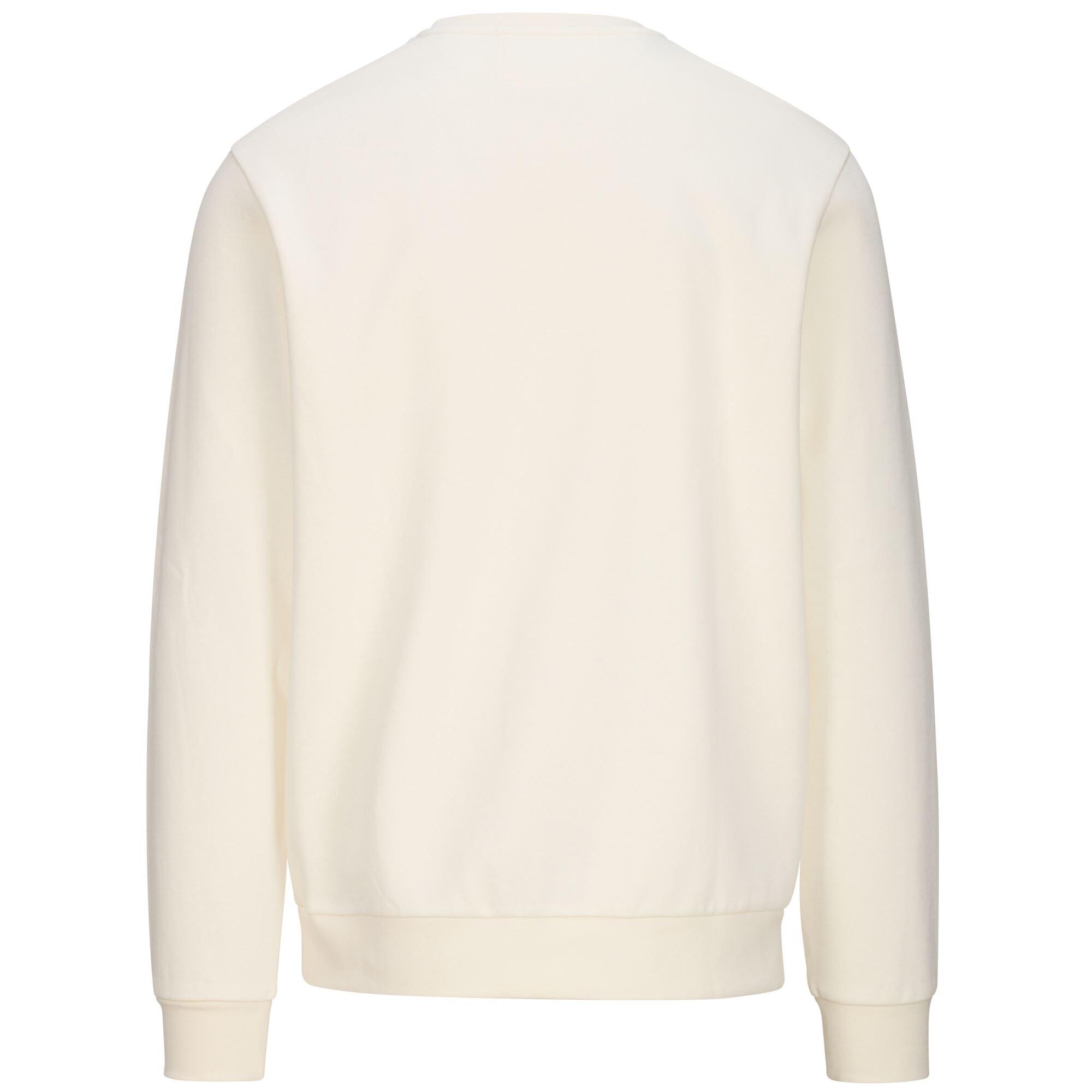 Felpa da uomo in cotone bianco da sportivo 3/5