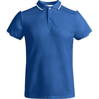 Maglietta Polo Maniche Corte Bambini Roly Tamil Blu Reale Bianco