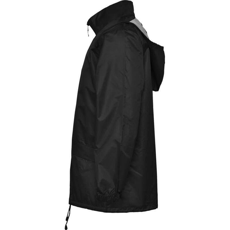 Chaqueta Impermeable Escocia de Ligero para Adultos Unisex Negro Sólido 3/4