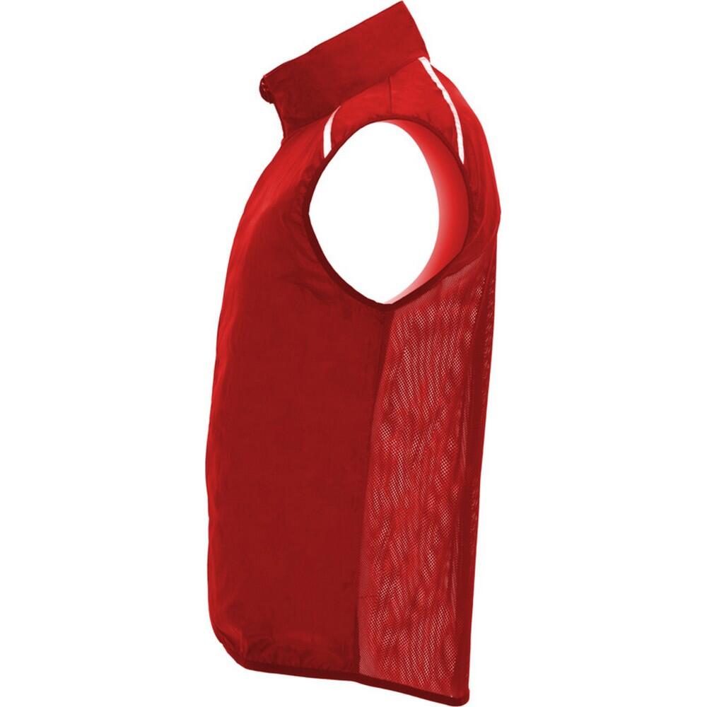 Gilet Imbottito Corsa Adulto Unisex Roly Jannu Rosso 4/4