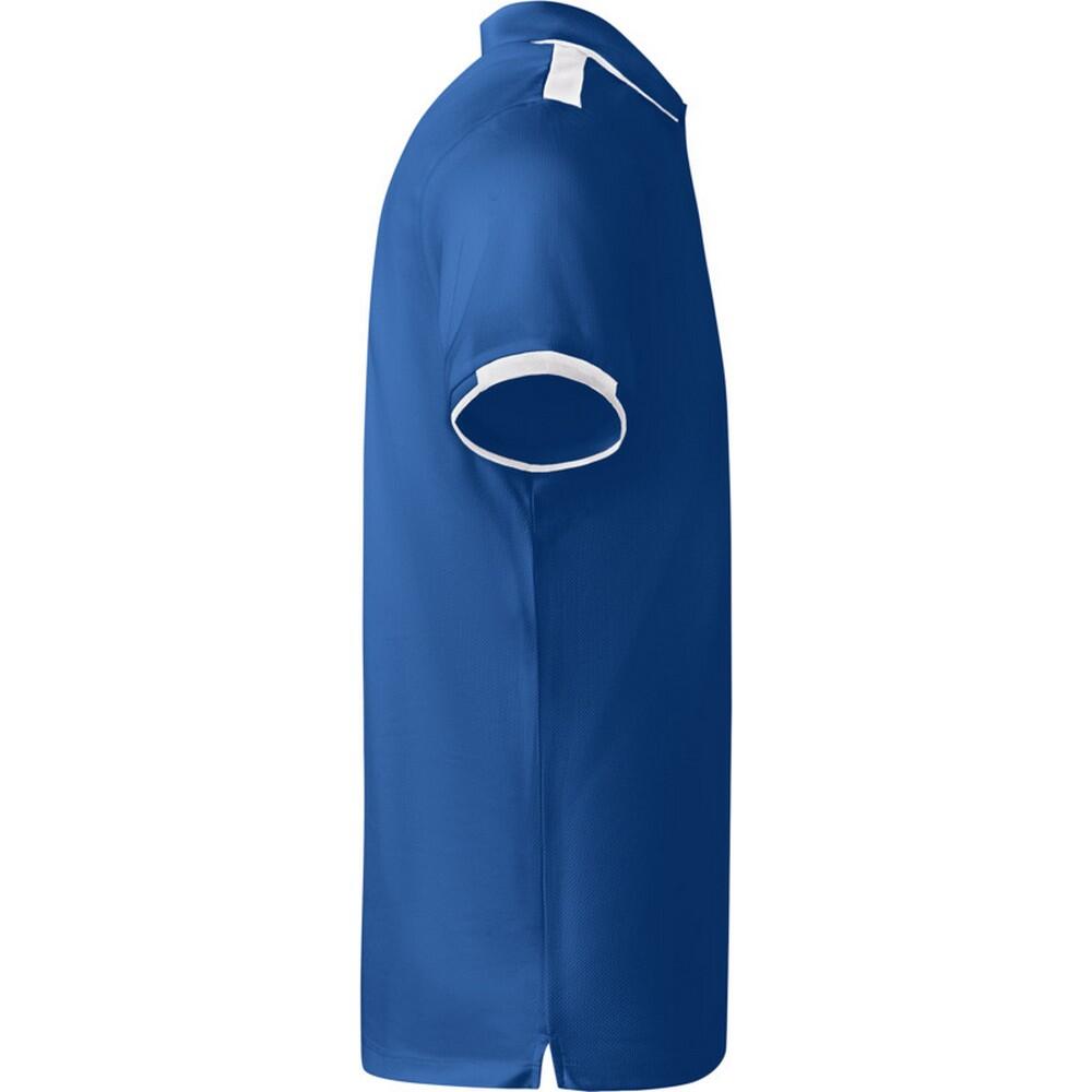 Polo Manches Courtes TAMIL Enfant (Bleu Roi / Blanc) 4/4