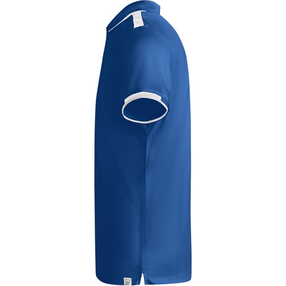 Polo Manches Courtes TAMIL Enfant (Bleu Roi / Blanc) 3/4