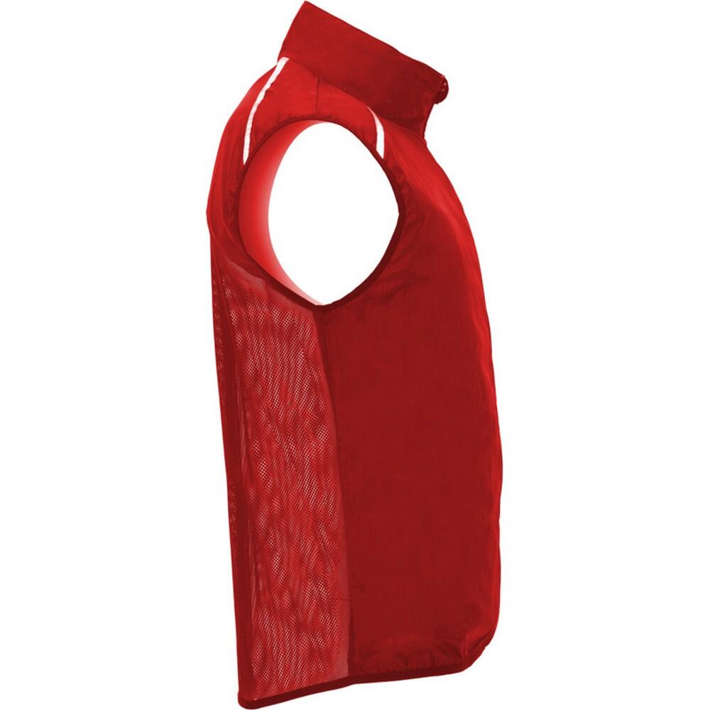 Gilet Imbottito Corsa Adulto Unisex Roly Jannu Rosso 3/4