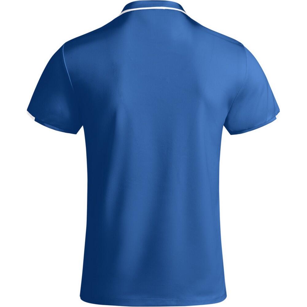 Polo Manches Courtes TAMIL Enfant (Bleu Roi / Blanc) 2/4