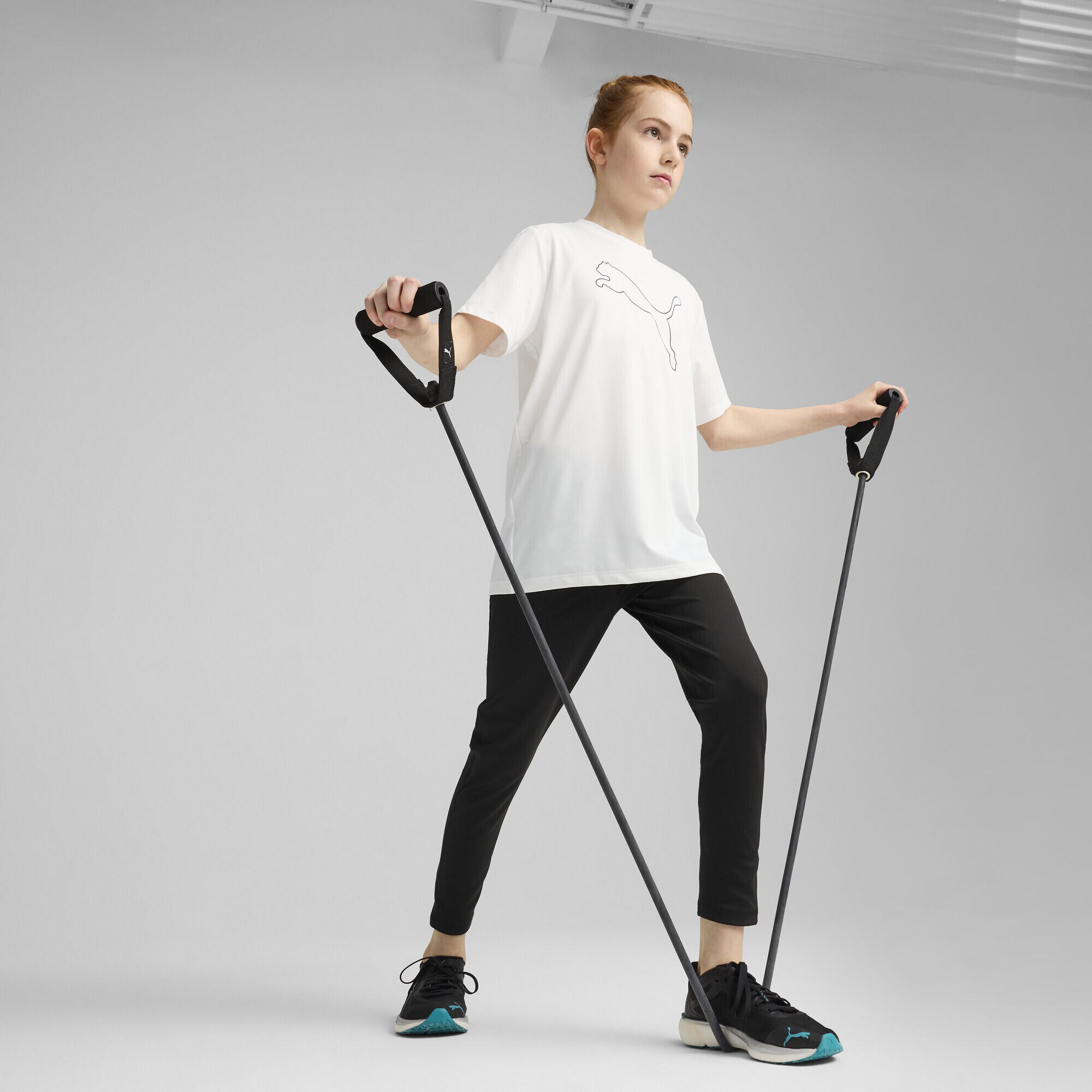 Train All Day ESS Hochgeschnittene 7/8-Leggings Mädchen PUMA 4/7