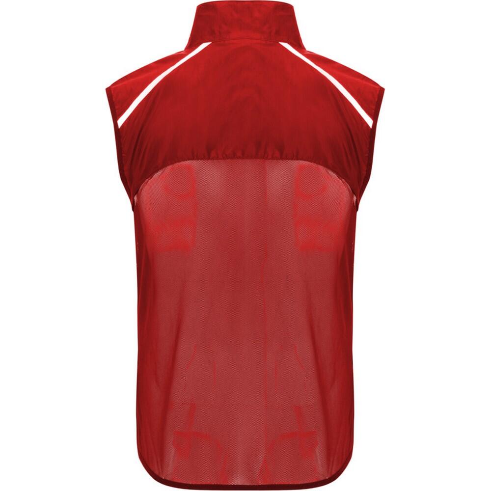 Gilet Imbottito Corsa Adulto Unisex Roly Jannu Rosso 2/4