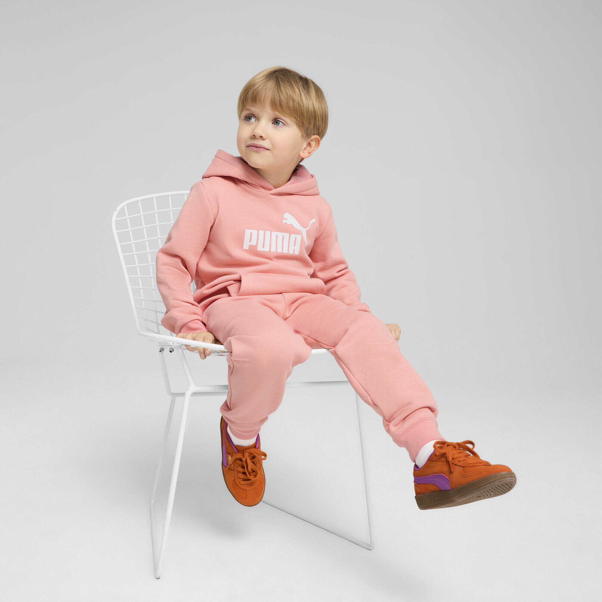 ESS No. 1 Logo Fleece-Hoodie Jungen PUMA Pink Fruit 4/11
