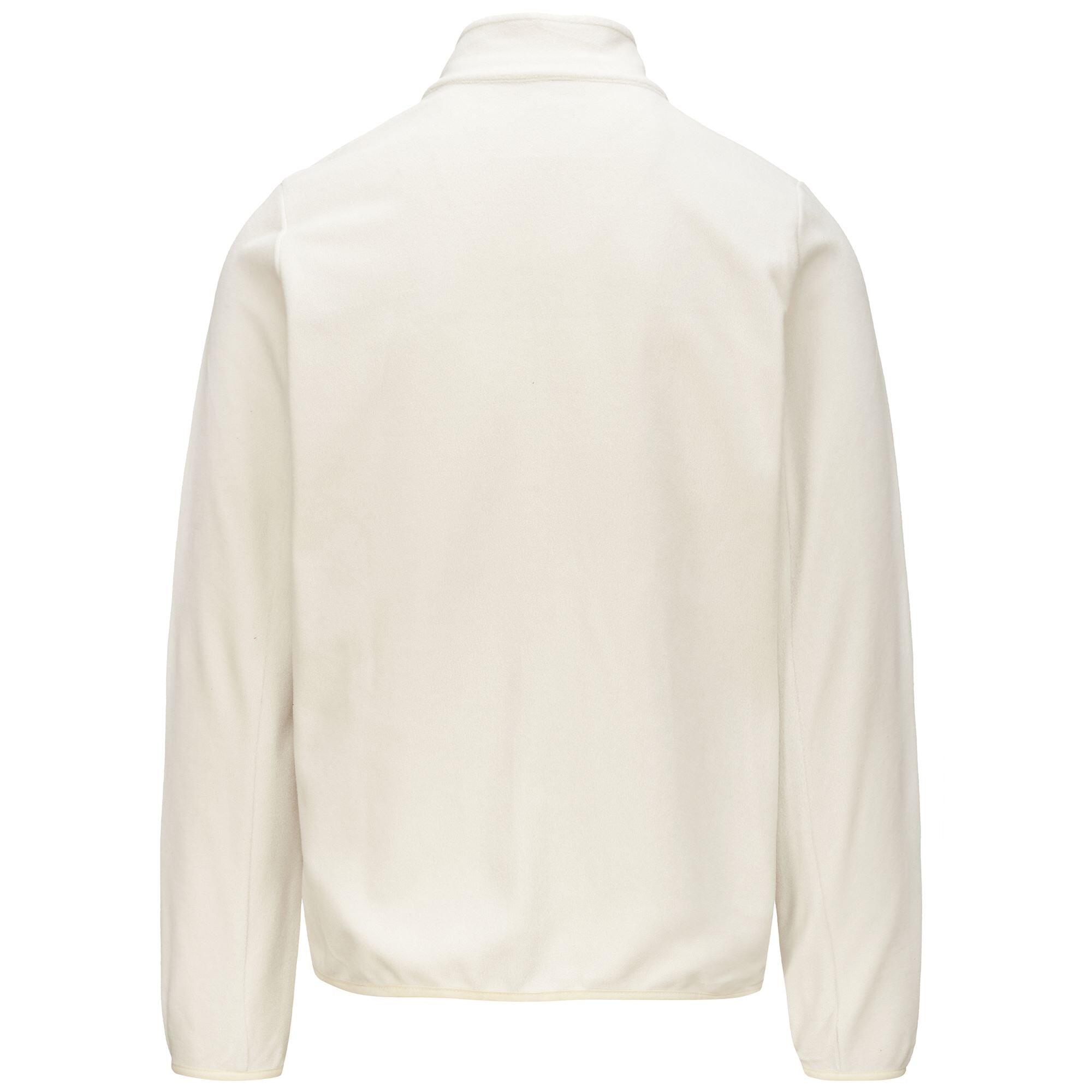 Felpa con zip da uomo in poliestere bianco da sportivo 3/5