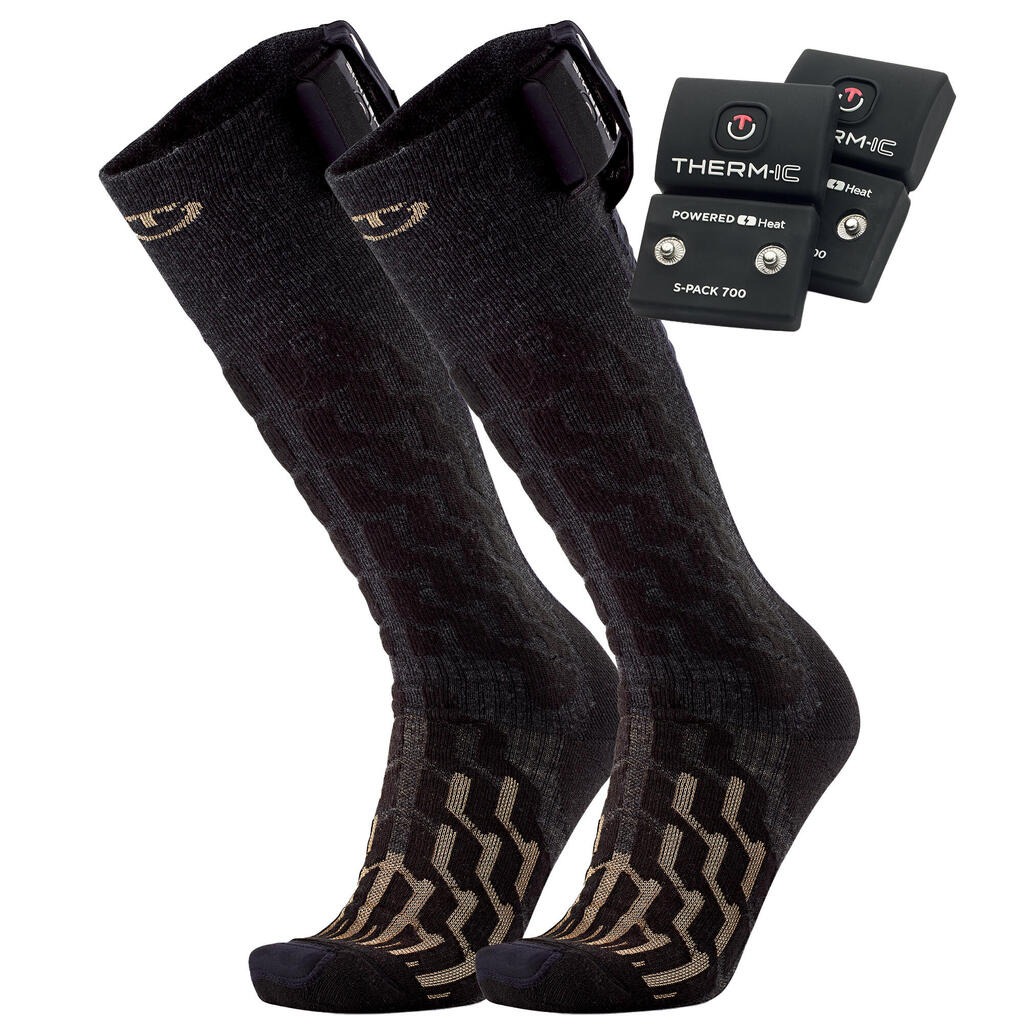 Pack 1 pair of heated socks with batteries - Heat Fusion Men + S-Pack 700