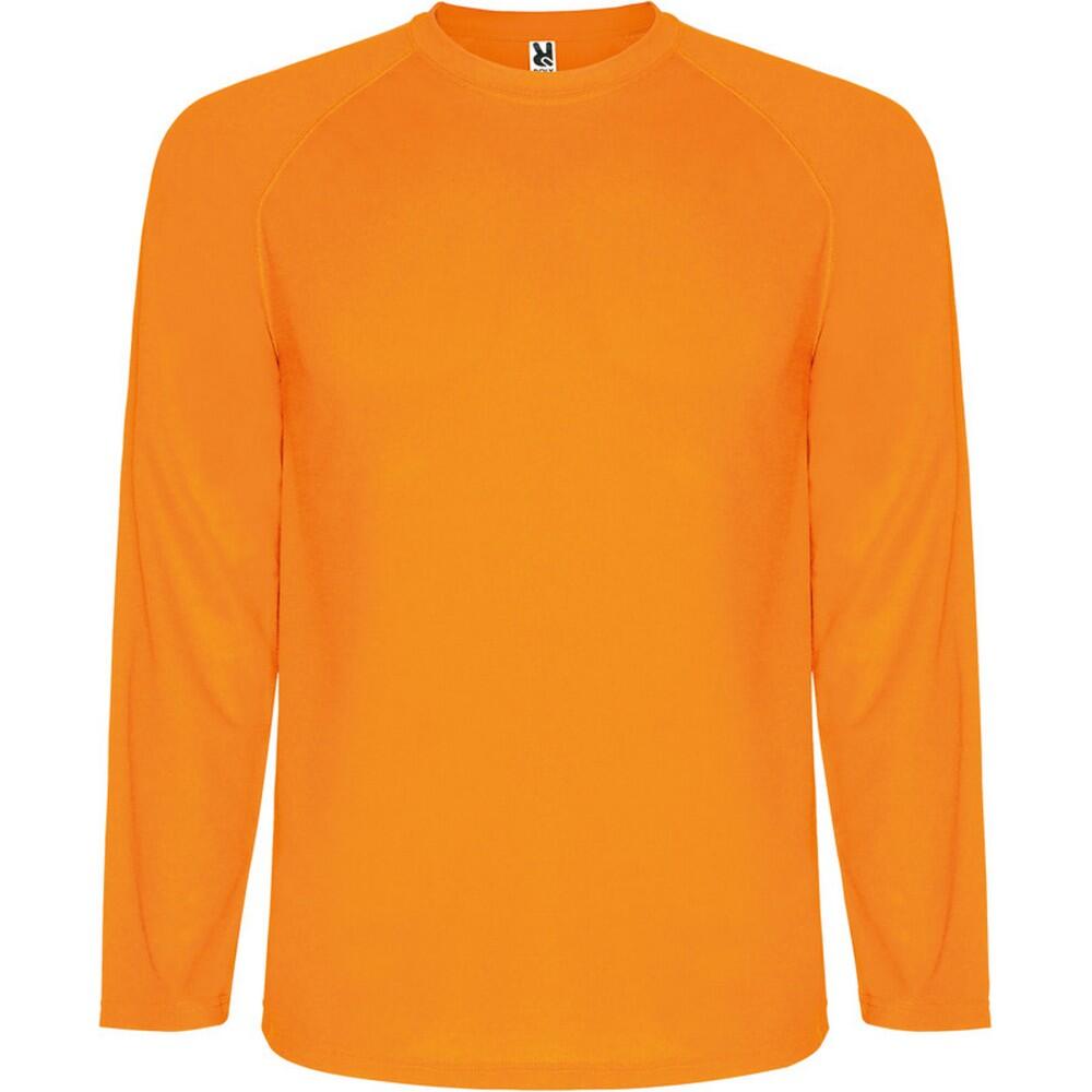 ROLY Childrens/Kids Montecarlo LongSleeved Sports TShirt (Fluorescent Orange)