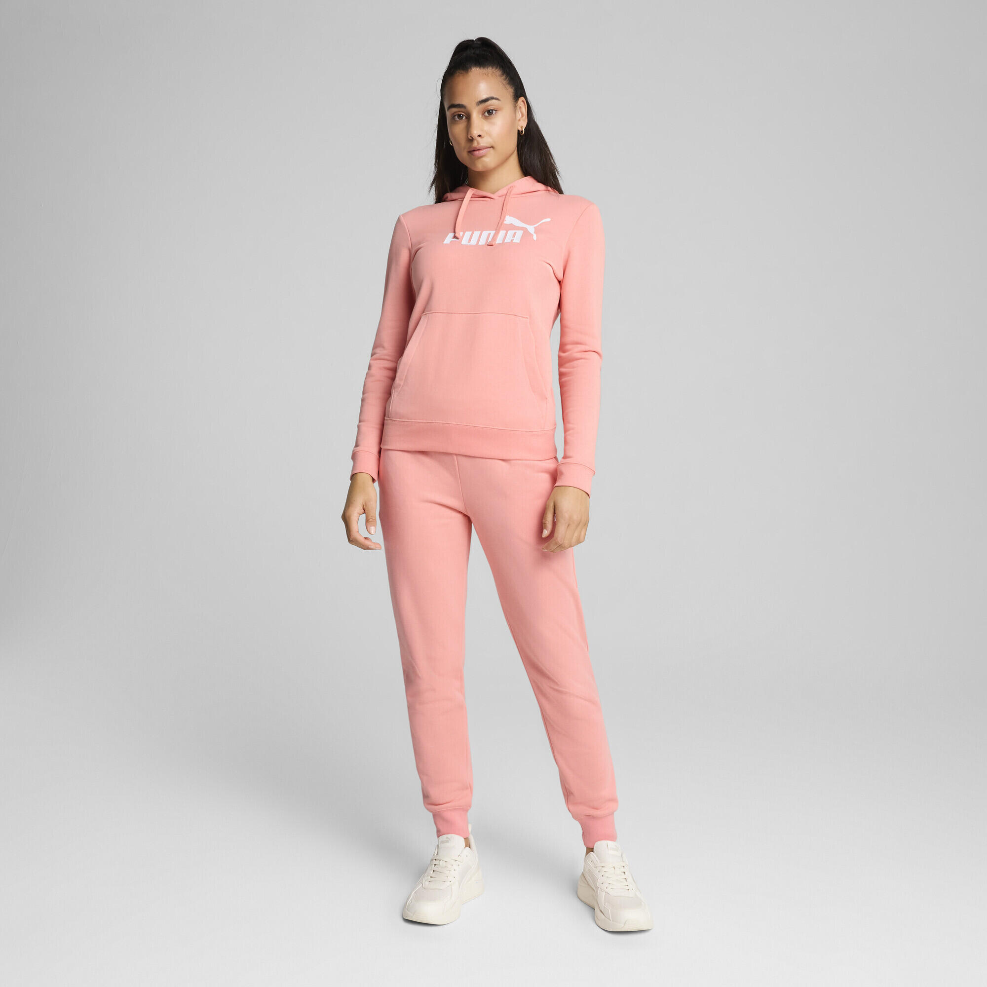 Felpa con cappuccio ESS N. 1 Logo da donna PUMA Pink Fruit 5/7