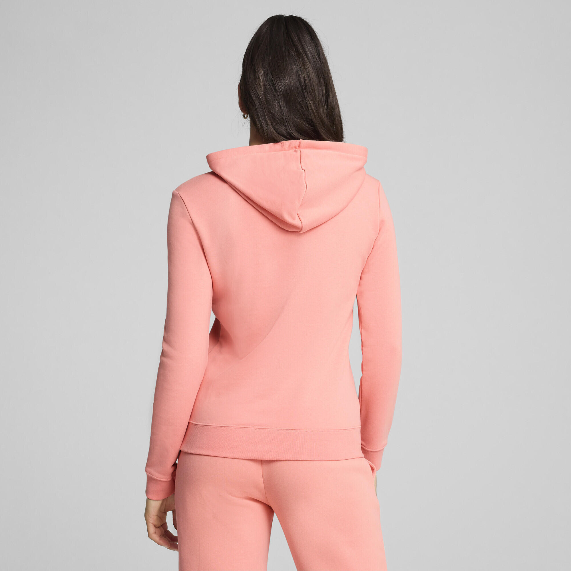 Felpa con cappuccio ESS N. 1 Logo da donna PUMA Pink Fruit 3/7
