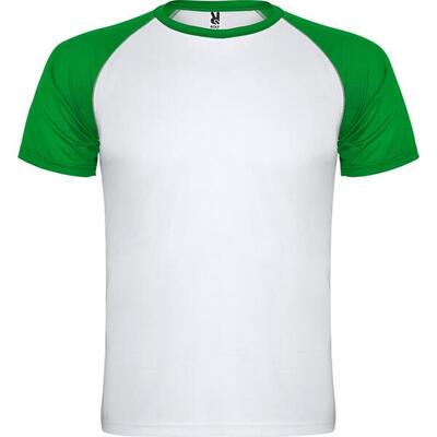 Maglietta Sportiva Maniche Corte Bambini Roly Indianapolis Nero Tinta Unita