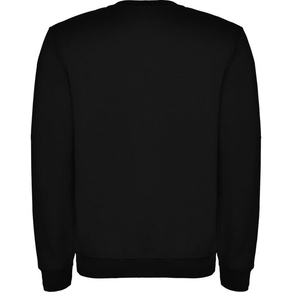 Unisex Clasica Crew Hals Sweatshirt voor volwassenen (Massief zwart) 2/4