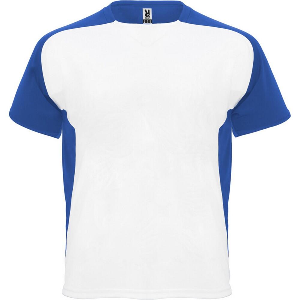 white / royal blue