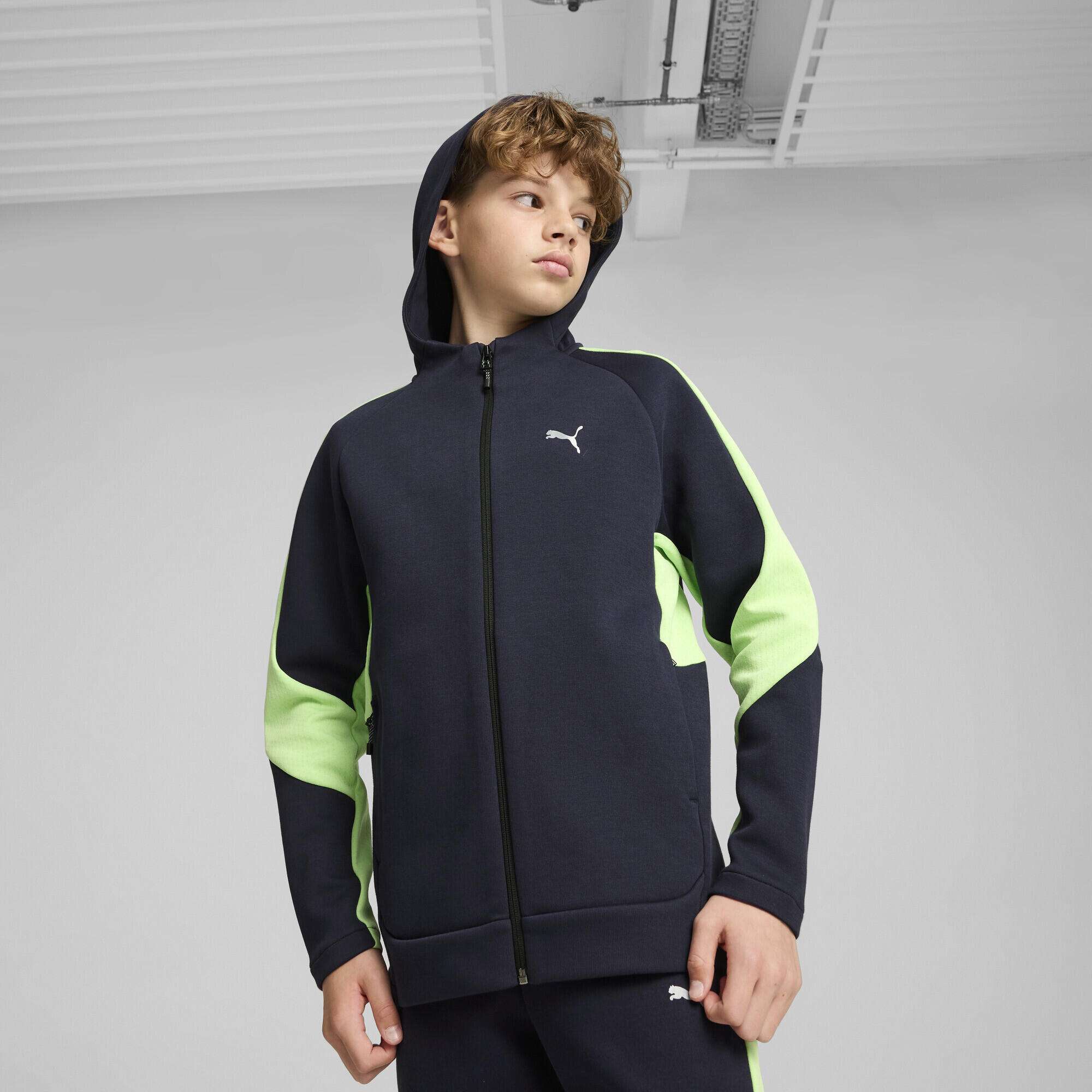 Veste entièrement zippée EVOSTRIPE Enfant et Adolescent PUMA New Navy Blue 2/7
