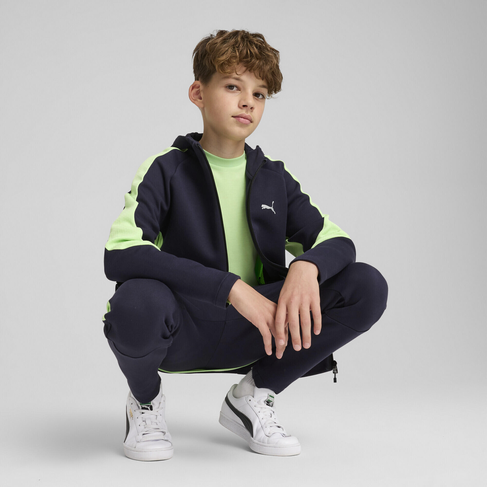 Veste entièrement zippée EVOSTRIPE Enfant et Adolescent PUMA New Navy Blue 4/7