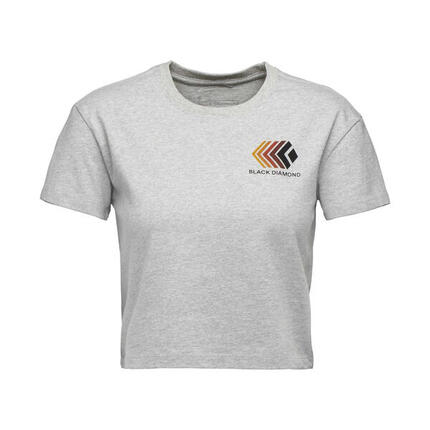T-Shirt Black Diamond Faded Crop