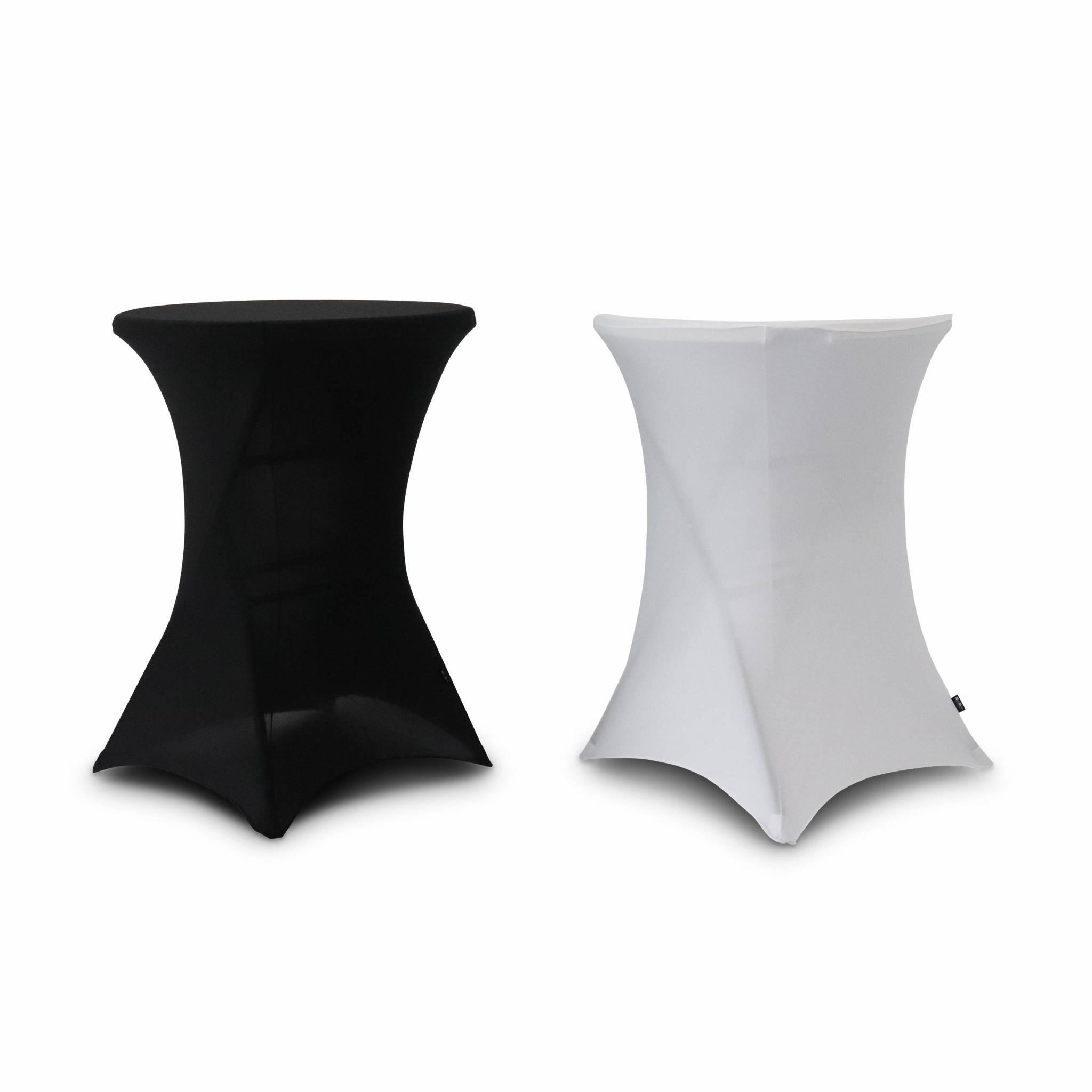Fundas para mesas de pie, set de 2, Blanco 4/5