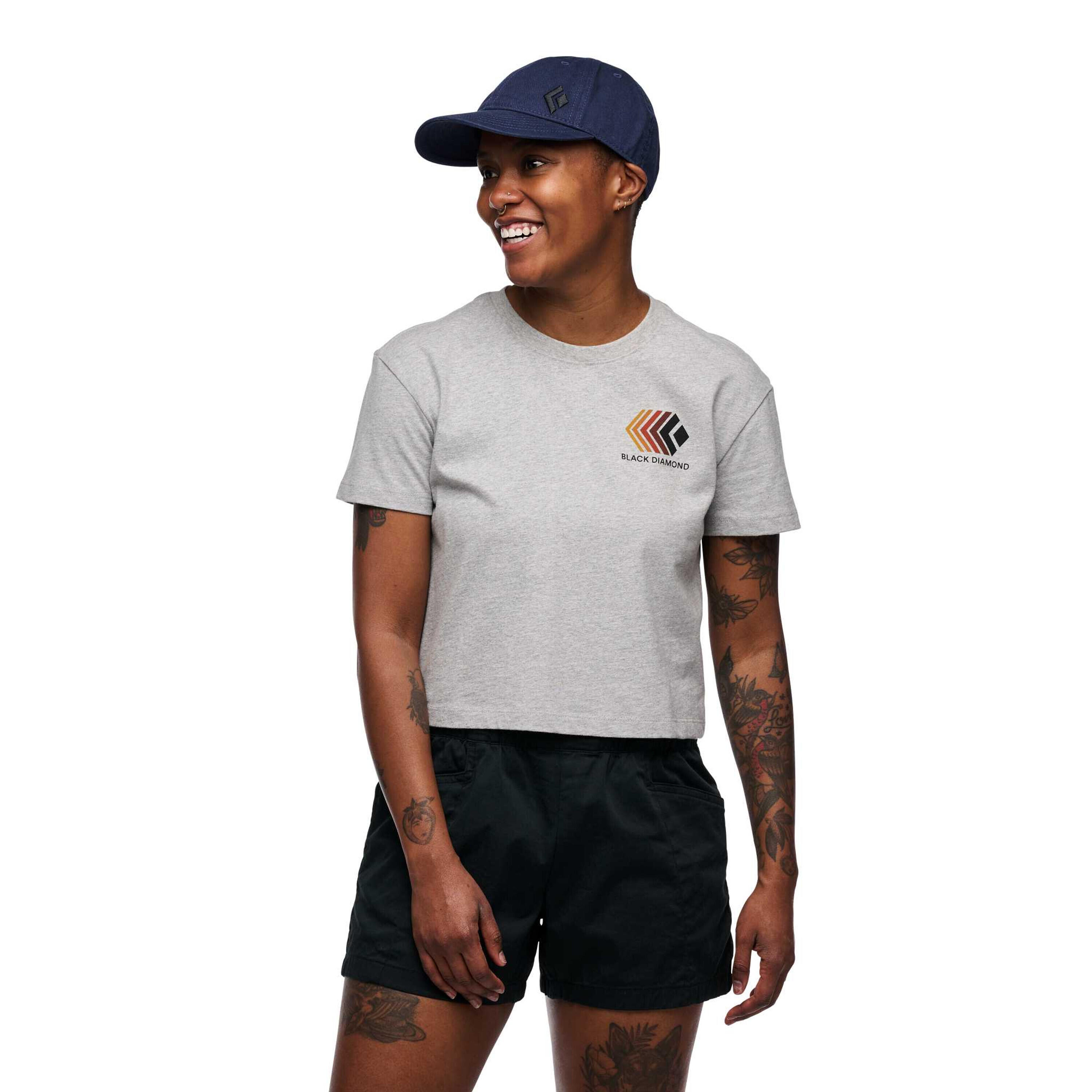T-shirt femme Black Diamond Faded Crop 2/7
