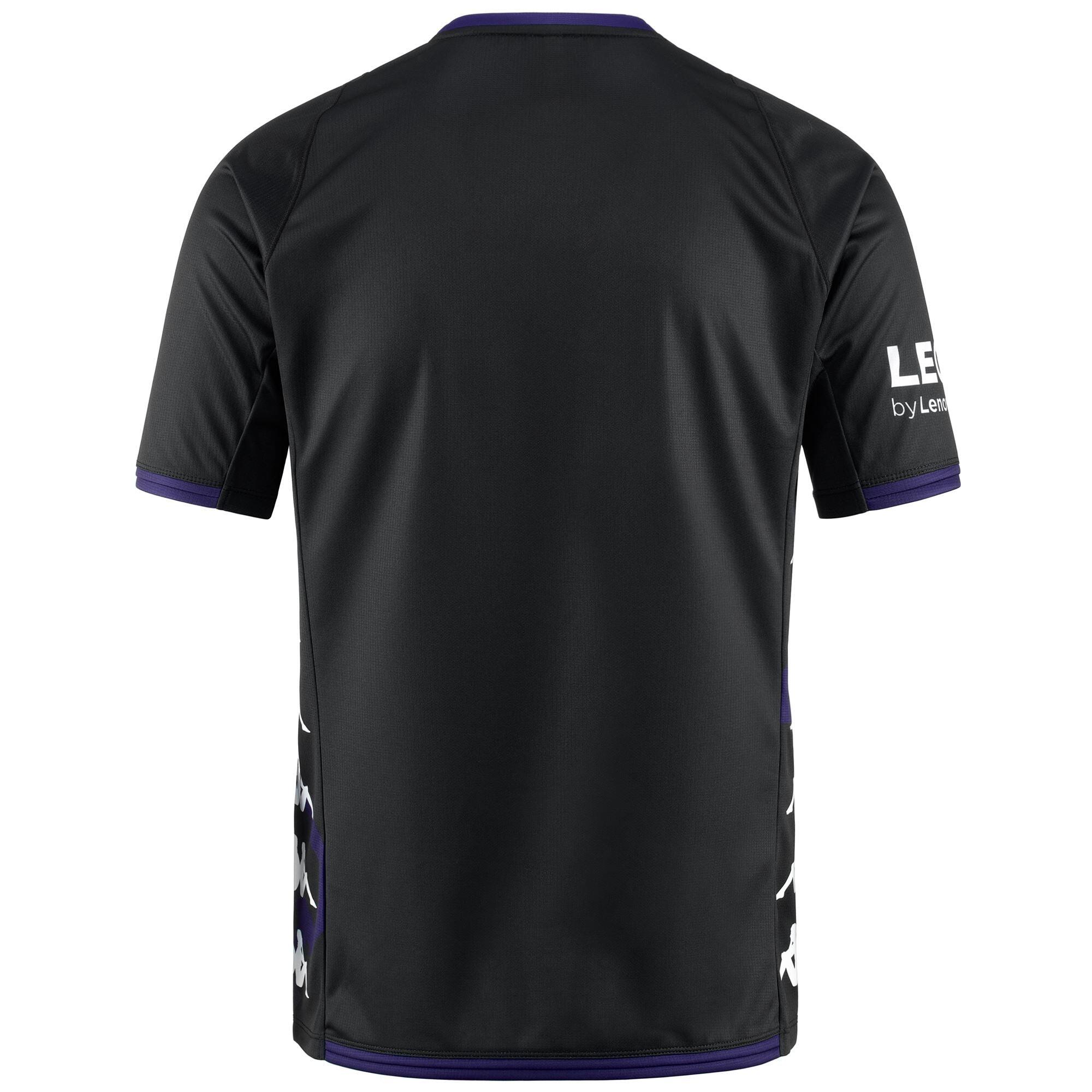 T-shirt da uomo in poliestere nero da sport street 3/5